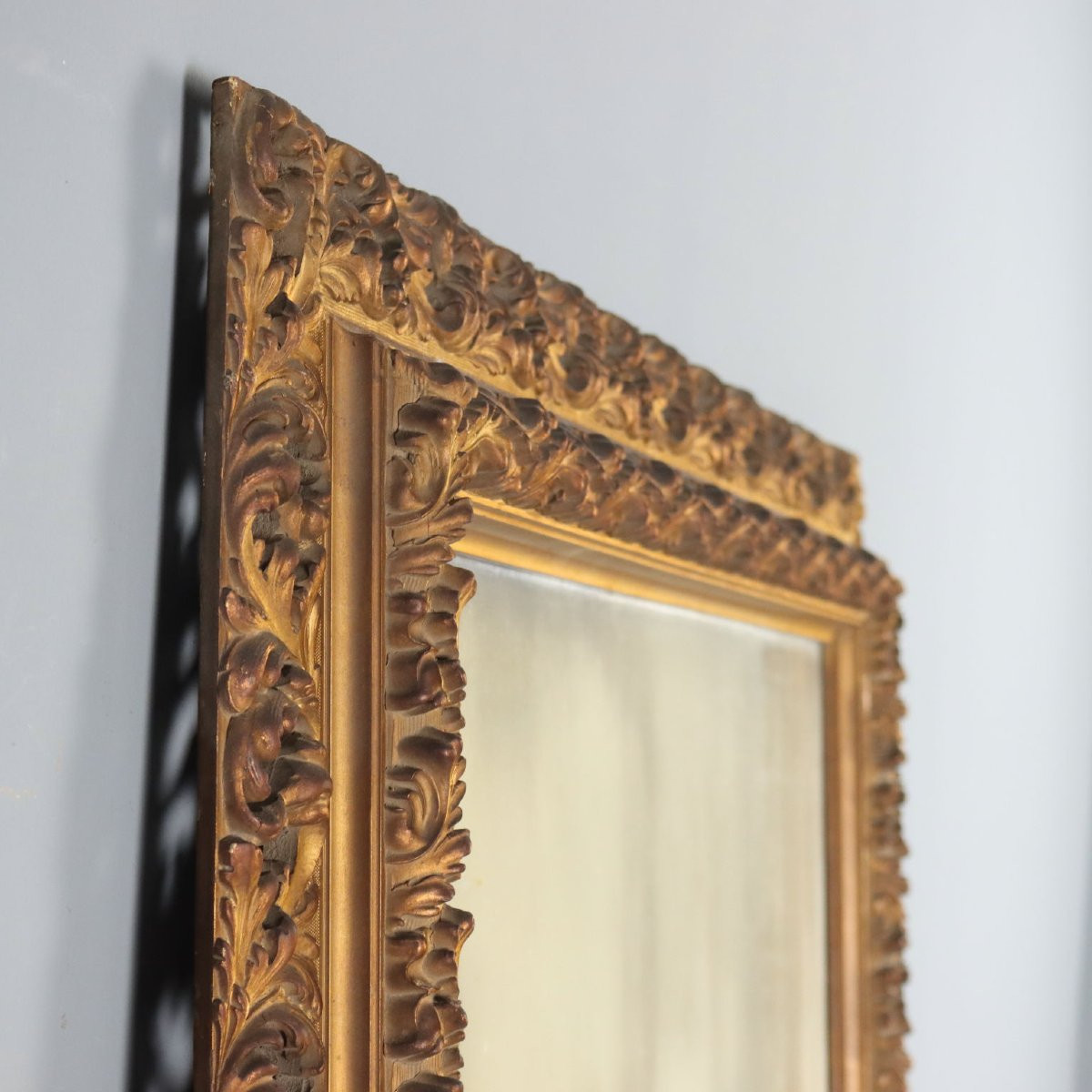 Miroir en bois et pastilingue Italie, début du XXe siècle-photo-5