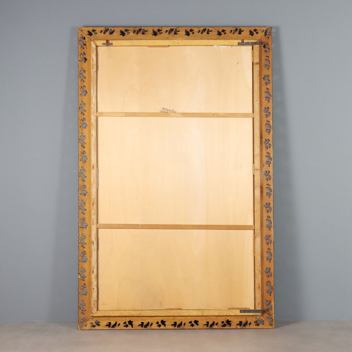 Miroir en bois et pastilingue Italie, début du XXe siècle-photo-6