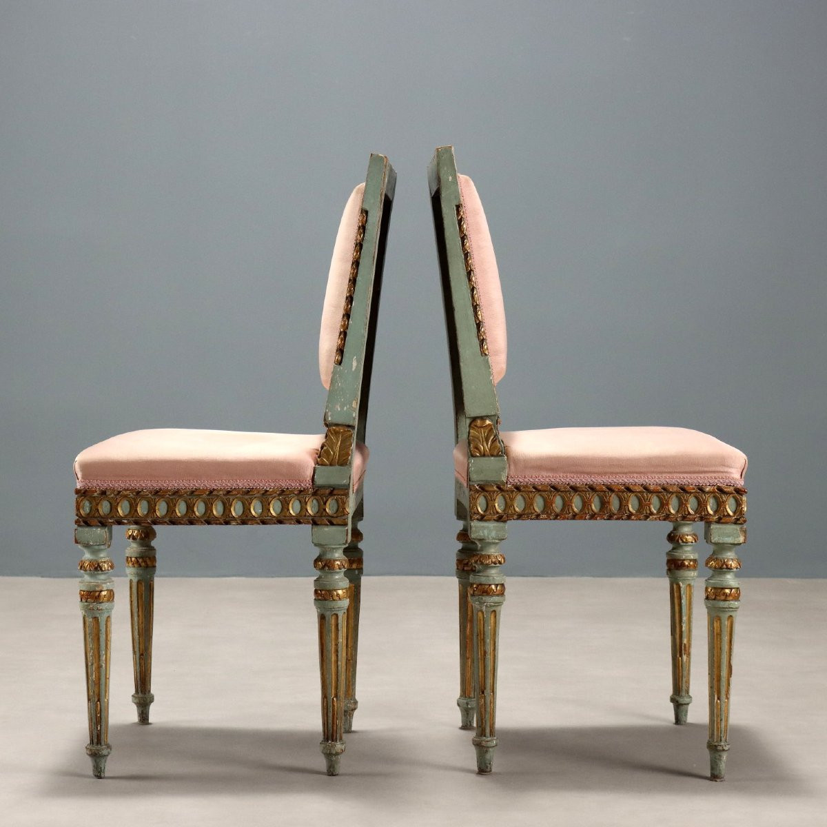 Group Of 4 Chairs  Lombardy Third Quarter 18th Century-photo-4