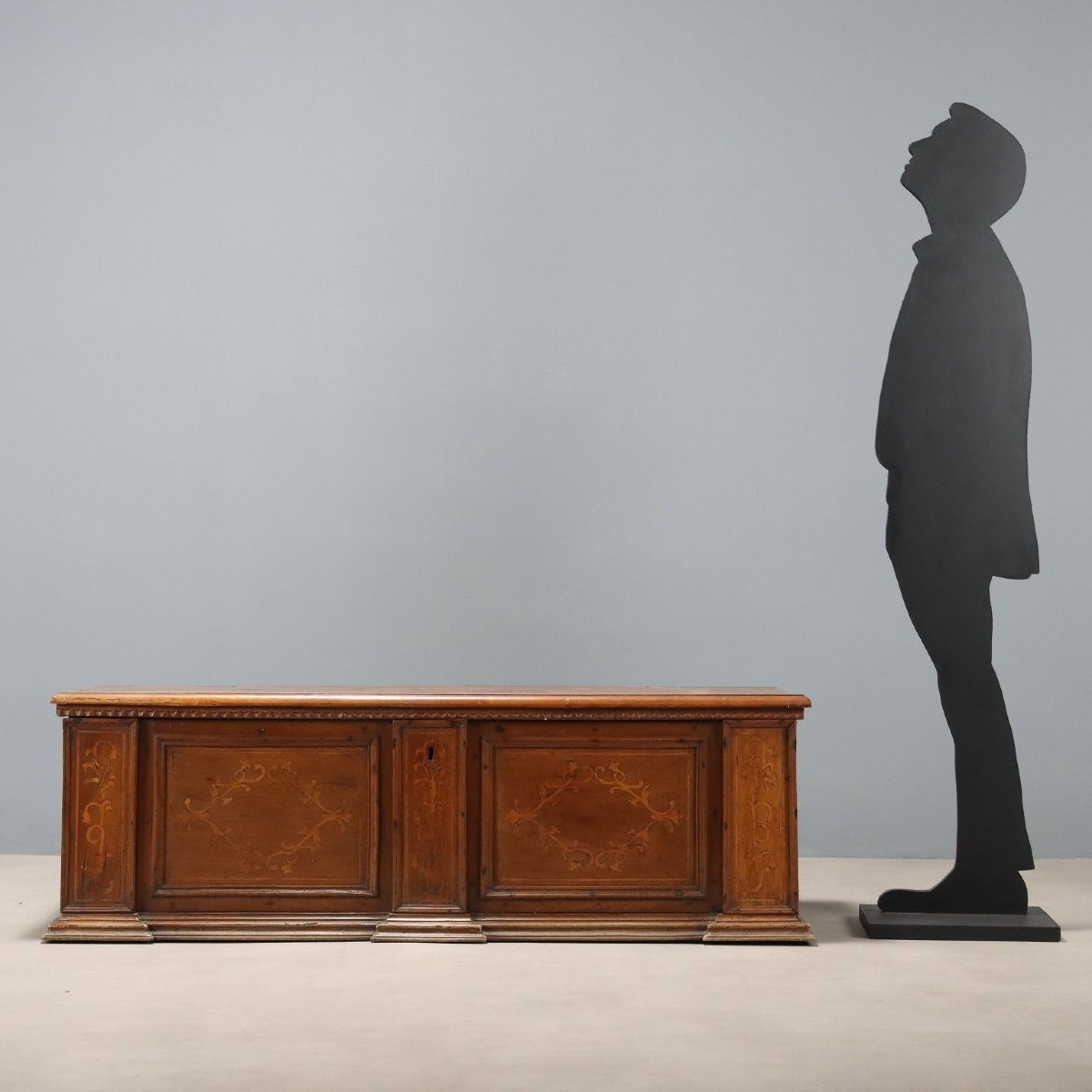 Coffre en noyer Italie, fin du XVIIIe siècle-photo-2