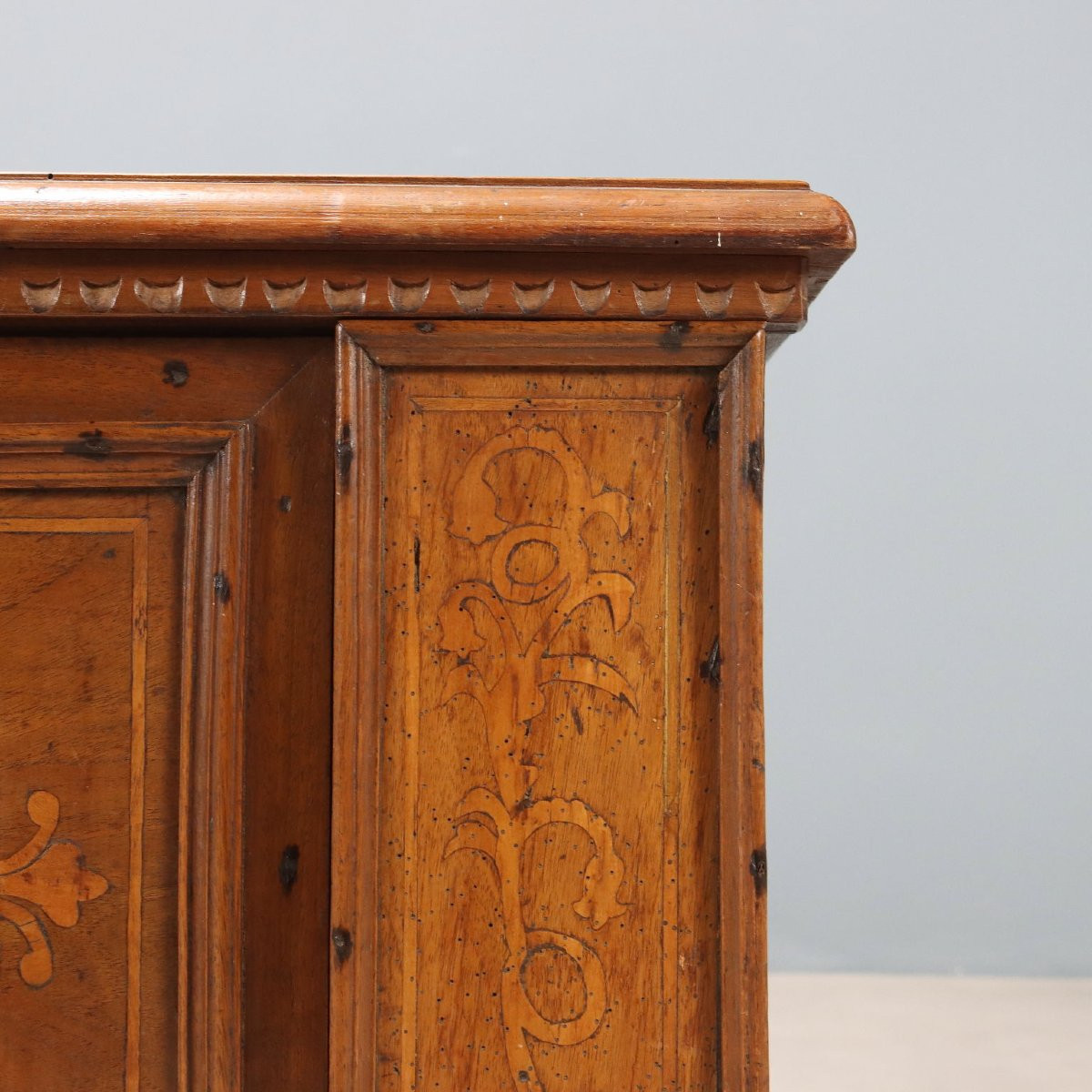 Coffre en noyer Italie, fin du XVIIIe siècle-photo-2