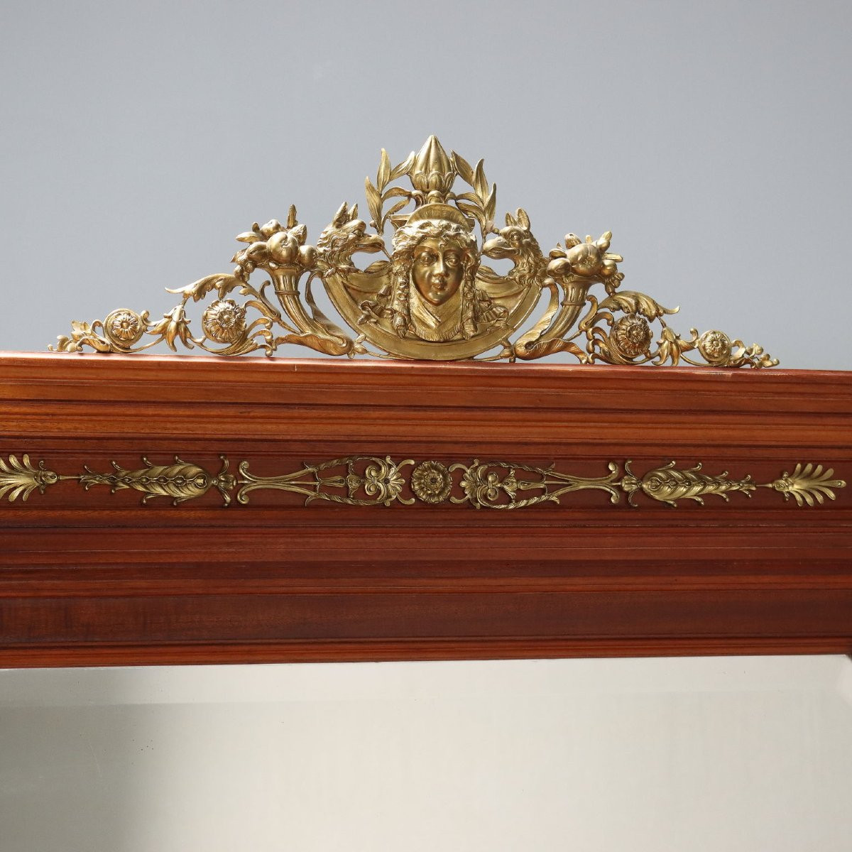 Buffet en acajou avec plateau miroir France, début du XXe siècle-photo-1