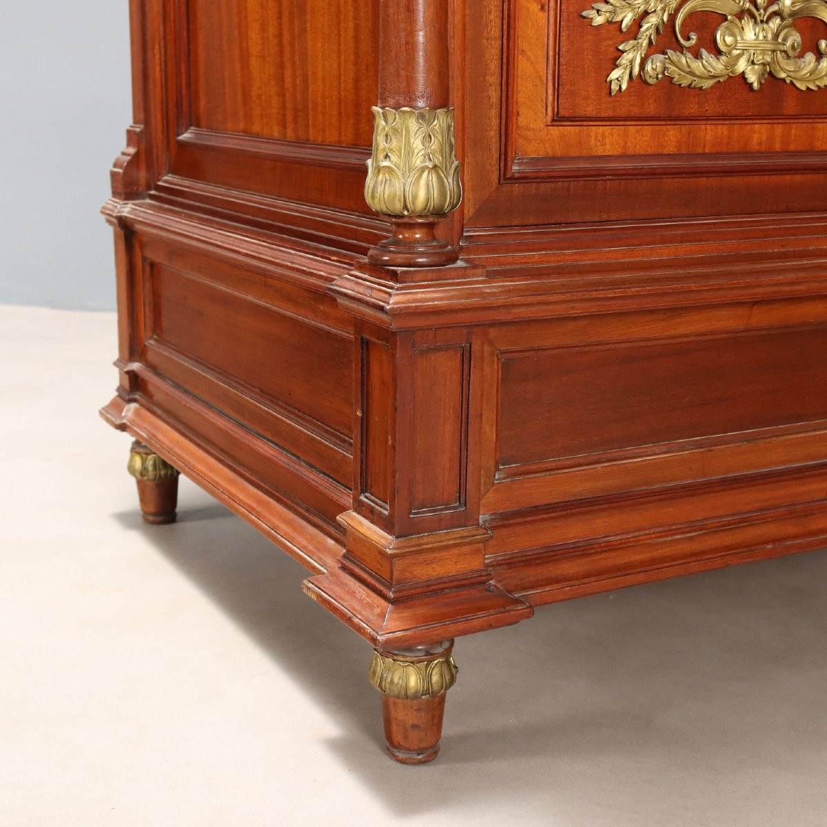 Buffet en acajou avec plateau miroir France, début du XXe siècle-photo-8