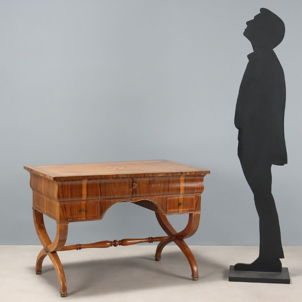 Grande table de travail Italie, milieu du XIXe siècle-photo-2