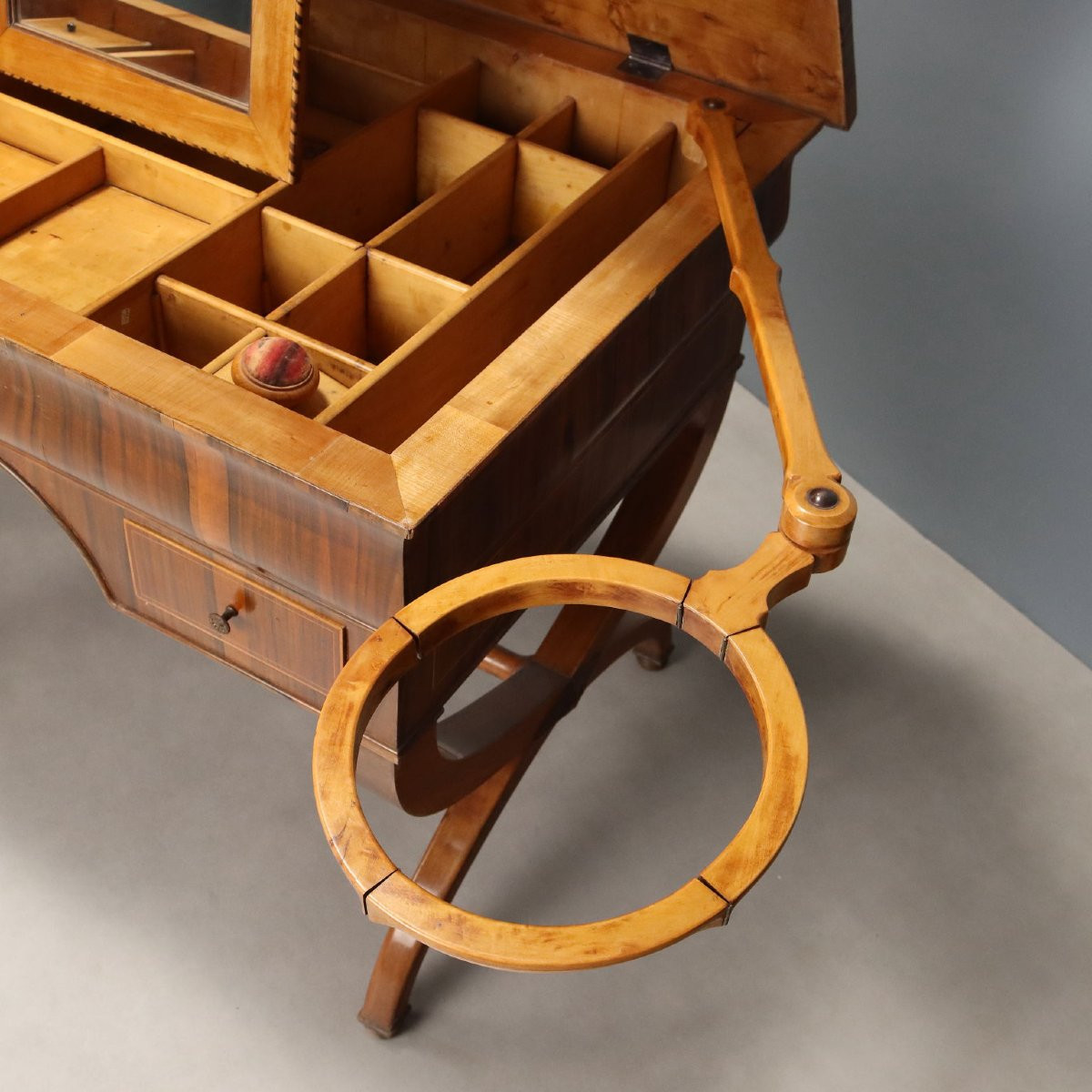 Grande table de travail Italie, milieu du XIXe siècle-photo-2