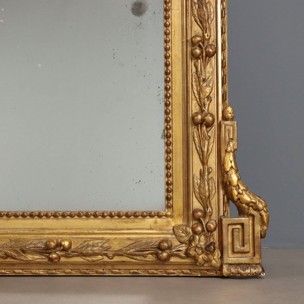Pair Of Carved And Gilded Mirrors Italy Mid-19th Century-photo-8