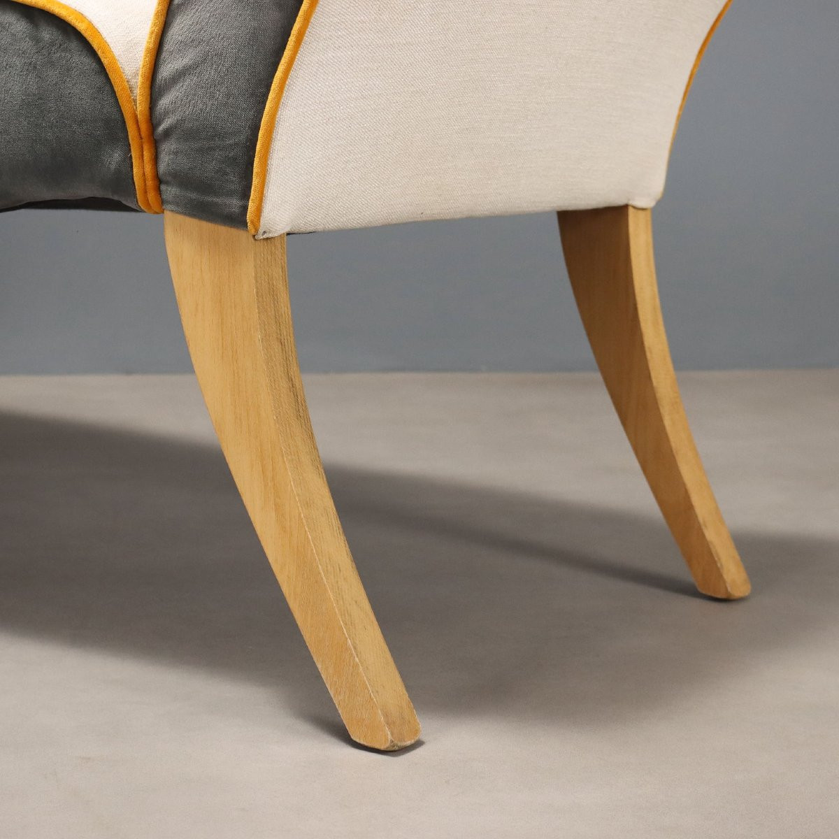 Paire de canapés en forme de bateau Italie du XXe siècle-photo-2