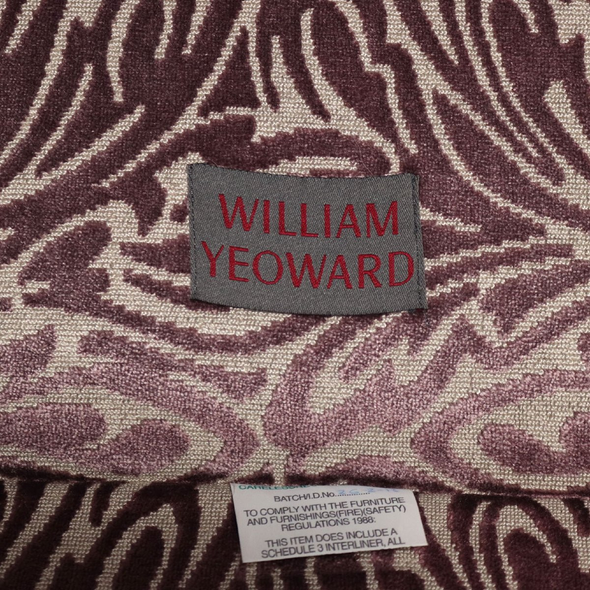 Canapé Ancien Velours Hêtre Teinté Noyer Italie XXe Siècle-photo-2