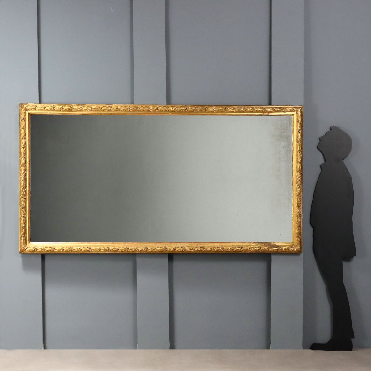 Mirror With Carved And Gilded Frame Italy Late 19th Century-photo-2