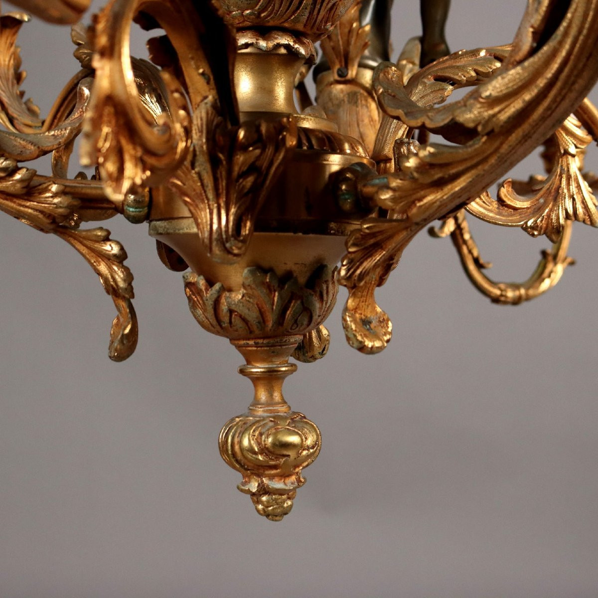 Antique Chandeliers Gilded Bronze Needs Restorations XX Century-photo-4