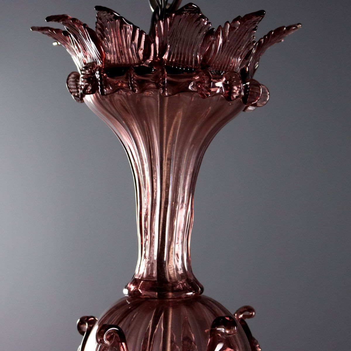 Lustre en verre soufflé vénitien Murano, fin du XIXe siècle-photo-3