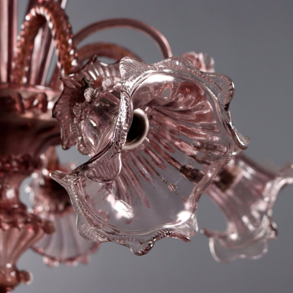 Lustre en verre soufflé vénitien Murano, fin du XIXe siècle-photo-5