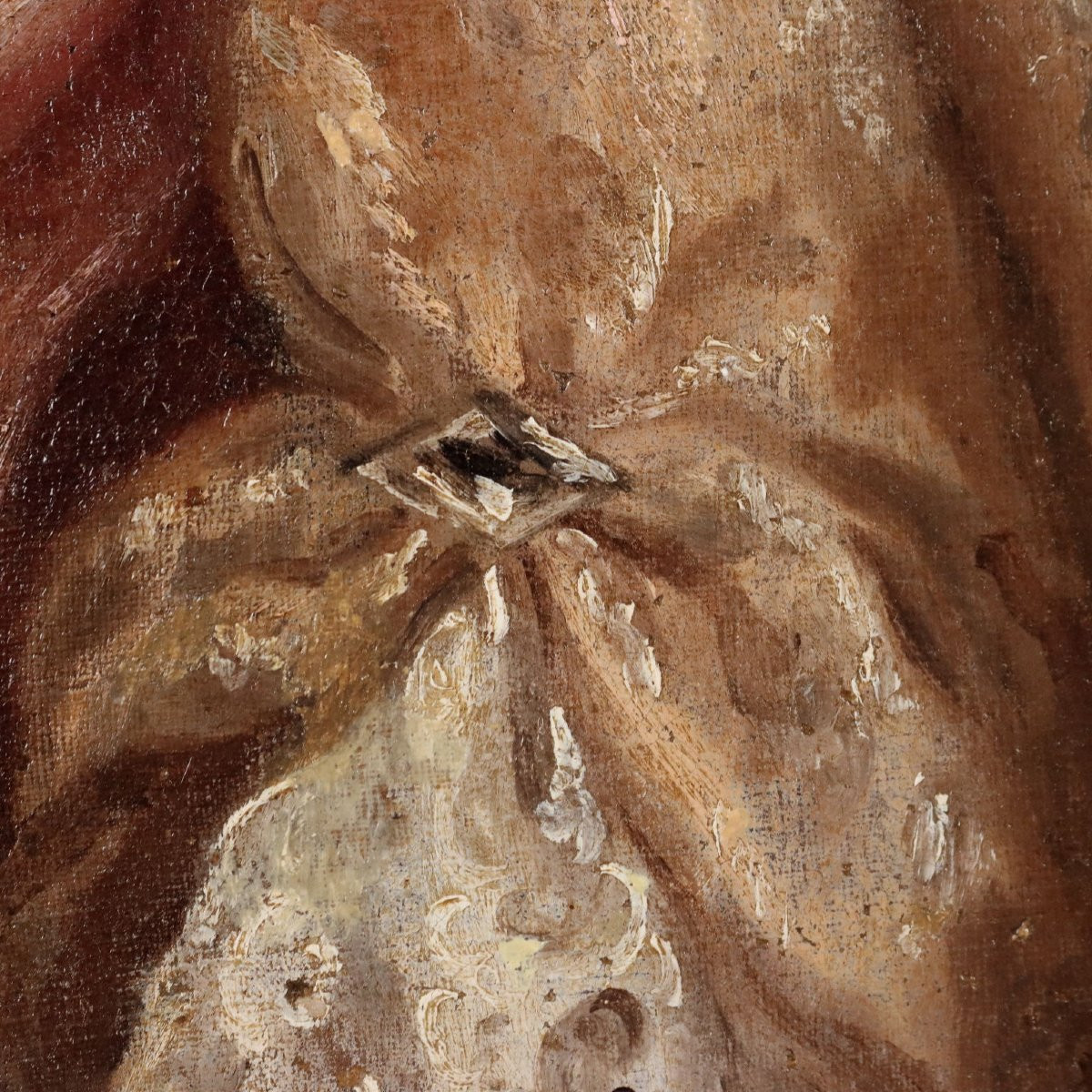 Portrait de femme dans le goût de Jakob Ferdinand Voet fin de 600, debut de 700-photo-1