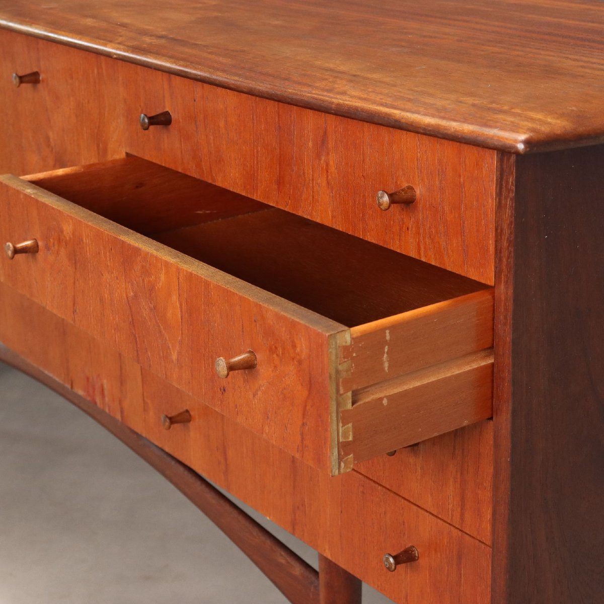 Vintage Sideboard Teak Veneer Design Italy 1960s-photo-1