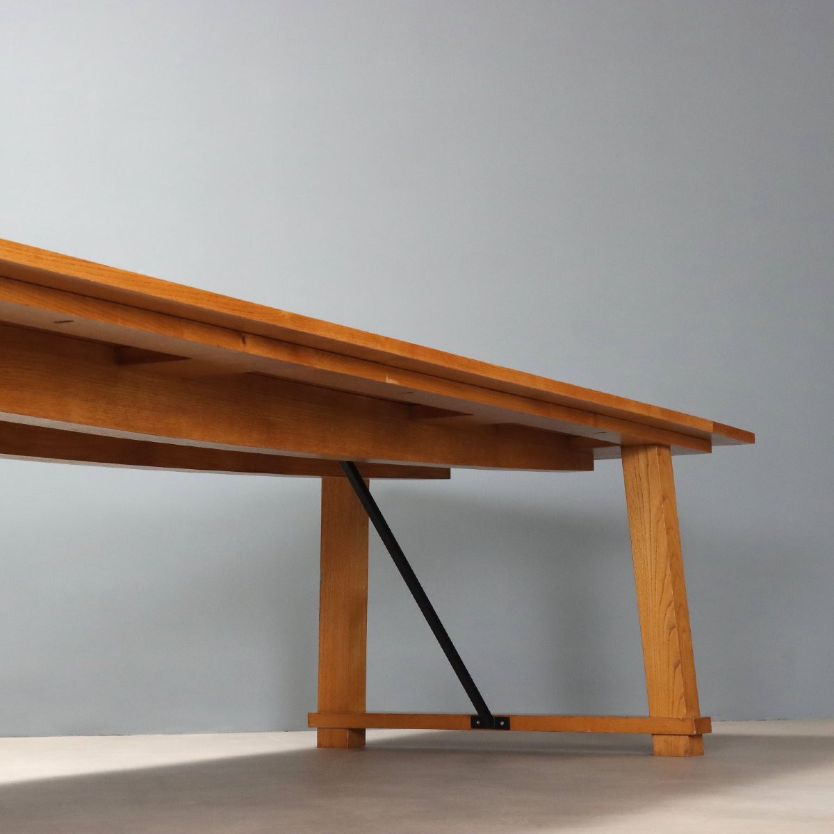 Grande table en chêne Italie XXe siècle-photo-7