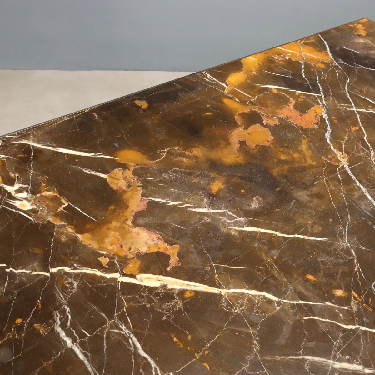 Antique Table Marble Brass Italy XX Century-photo-1