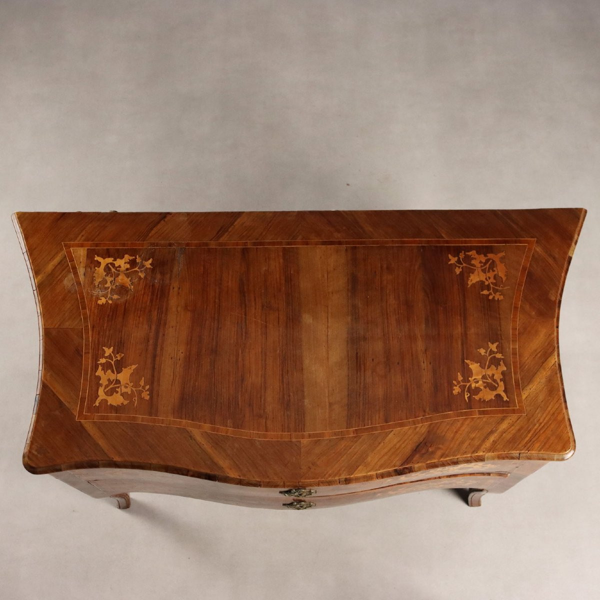 Antique Chest Of Drawers Baroque Walnut Italy XVIII Century-photo-7