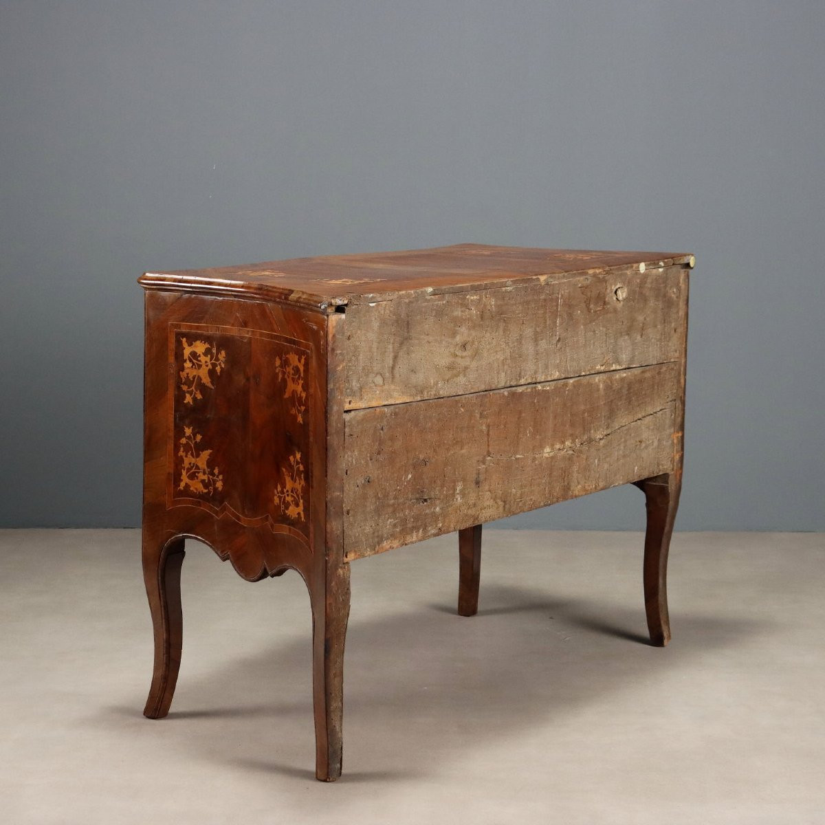 Antique Chest Of Drawers Baroque Walnut Italy XVIII Century-photo-8