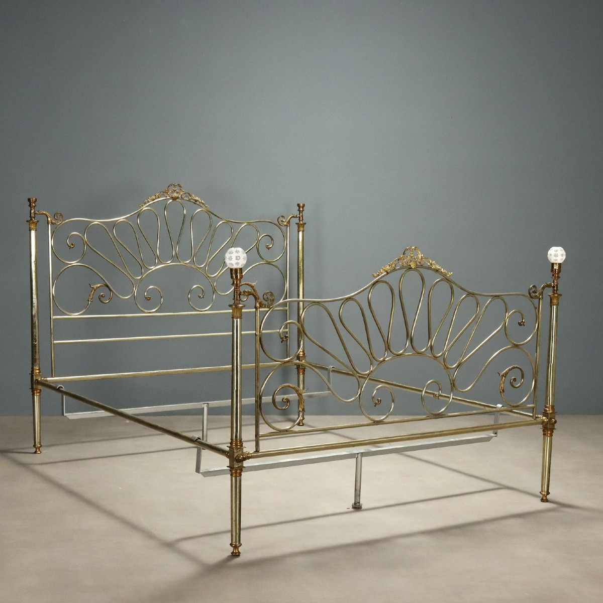 Brass Bed Italy, Late 19th Century