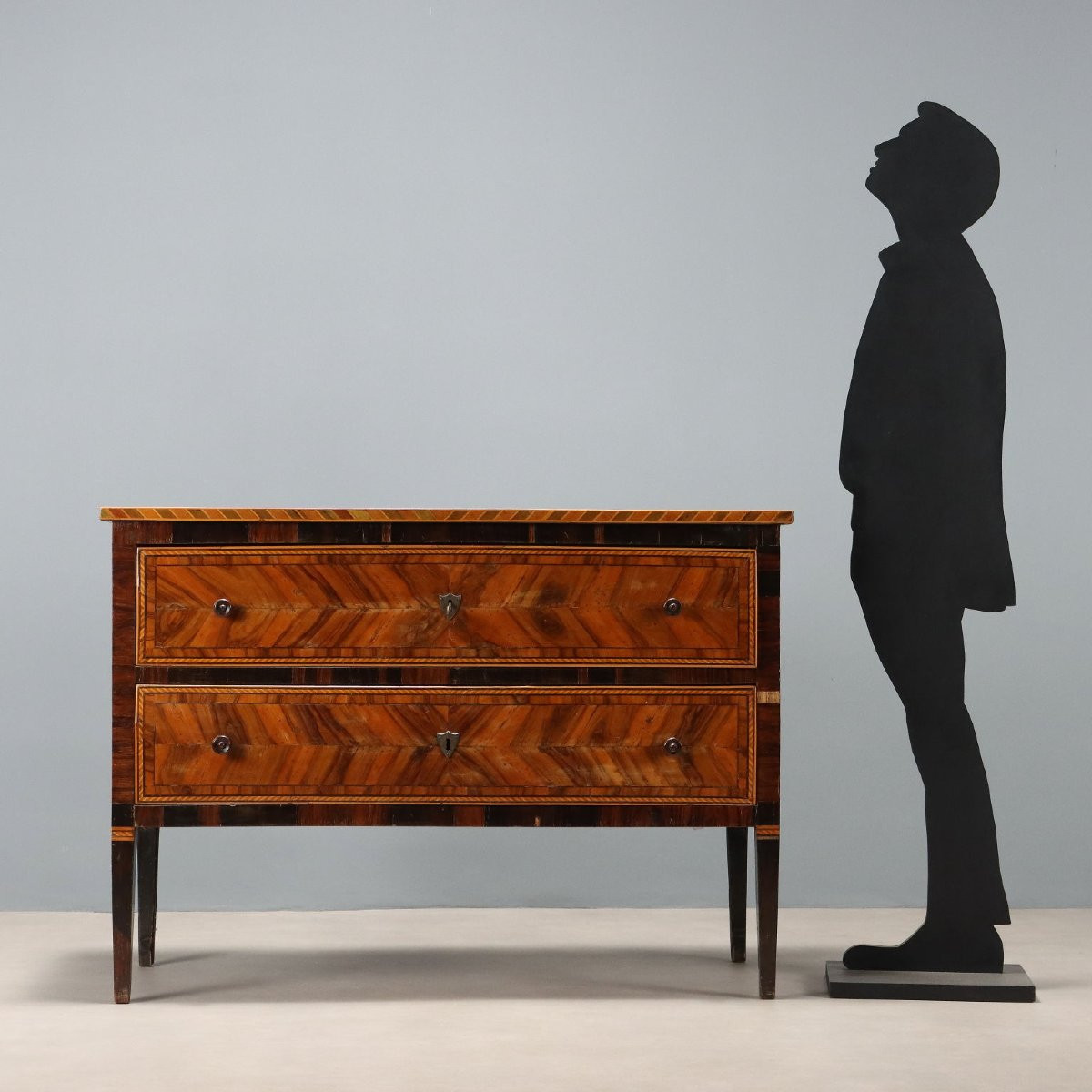 Antique Chest Of Drawers Poplar Bois De Violette XVIII Century-photo-2