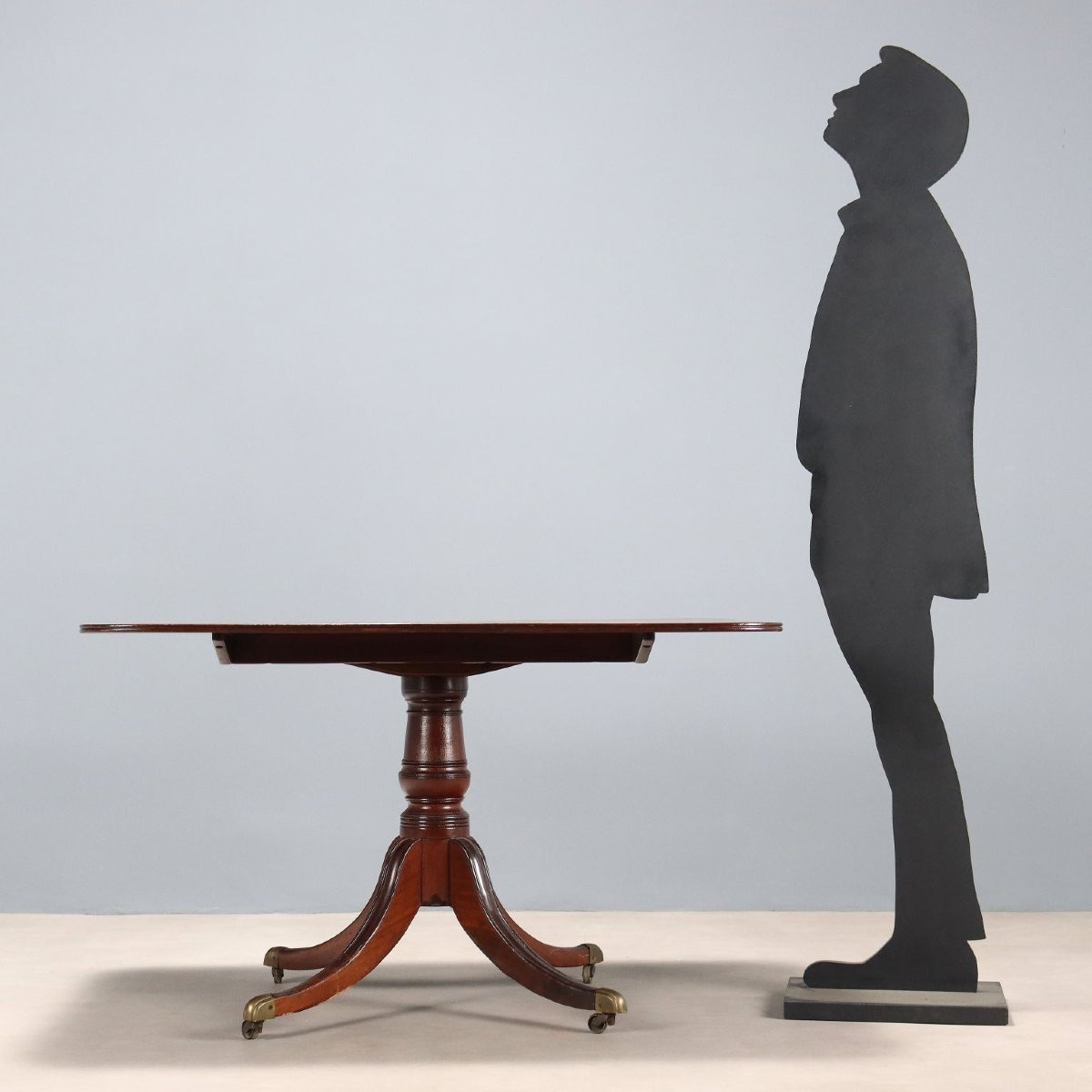 Antique Edwardian Table Mahogany Metal United Kingdom XIX Century-photo-2