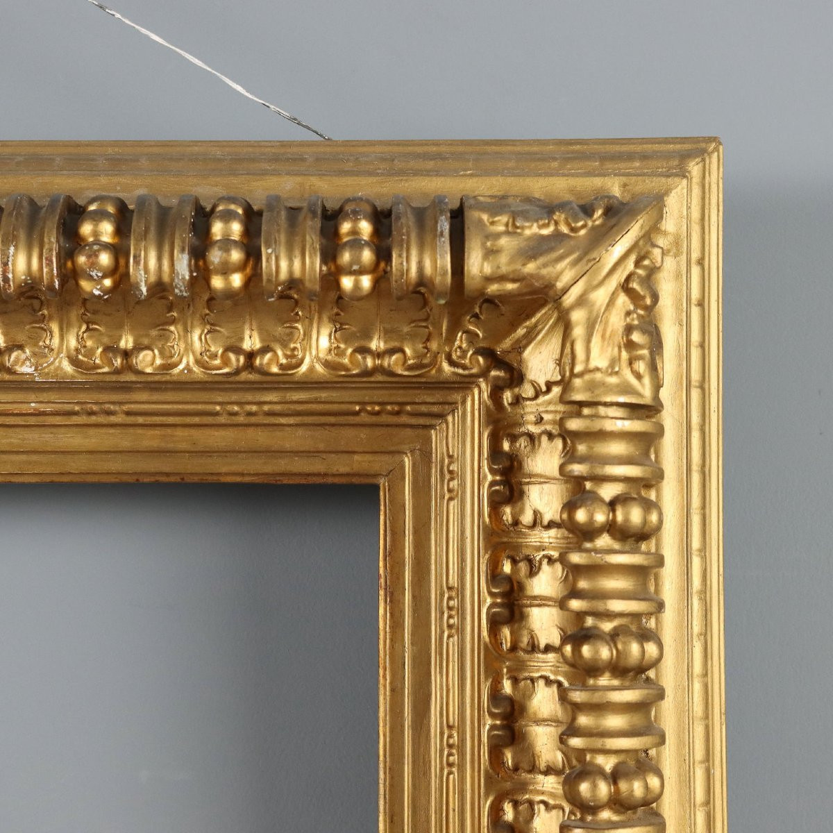 Antique Frame Carved Gilded Wood Italy XIX Century-photo-4