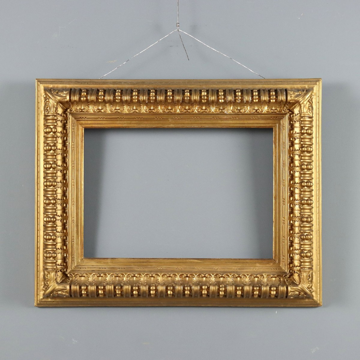 Antique Frame Carved Gilded Wood Italy XIX Century
