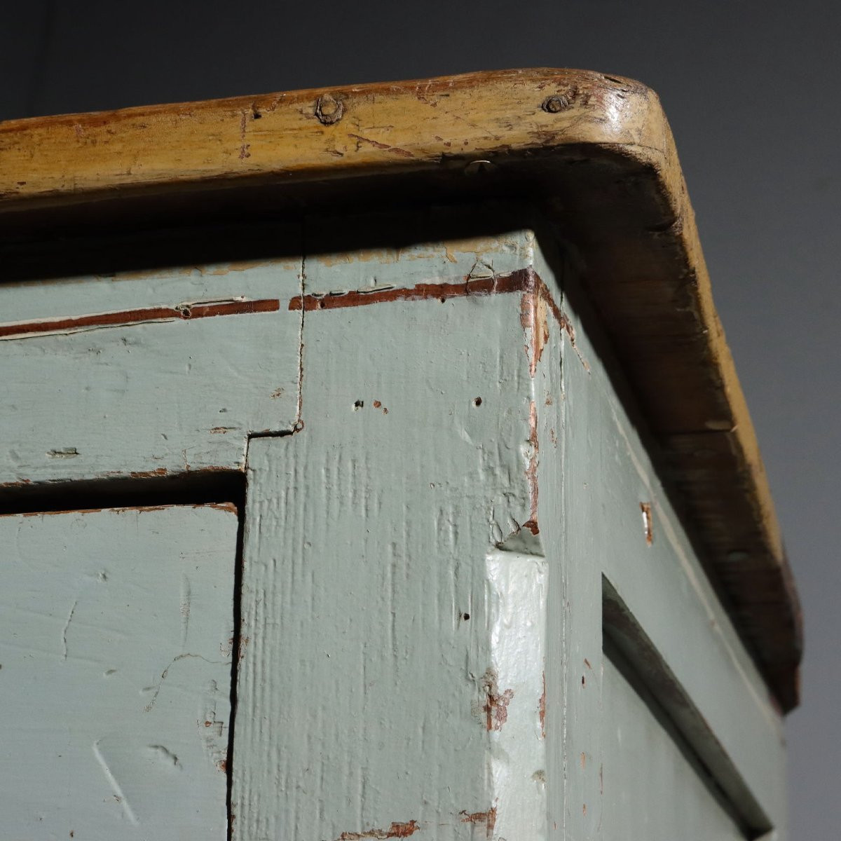 Commode Vintage Style Industriel Sapin Laqué Italie XXe Siècle-photo-2