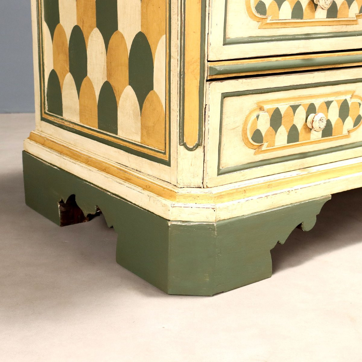 Commode Baroque Bergamasque Ancienne Début du XVIIIe Siècle-photo-7