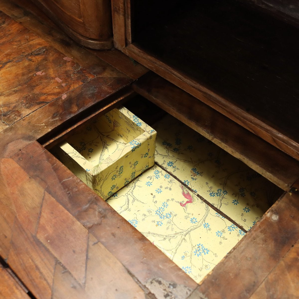 Commode Baroque Ancienne Noyer Italie du XVIIe Siècle-photo-3