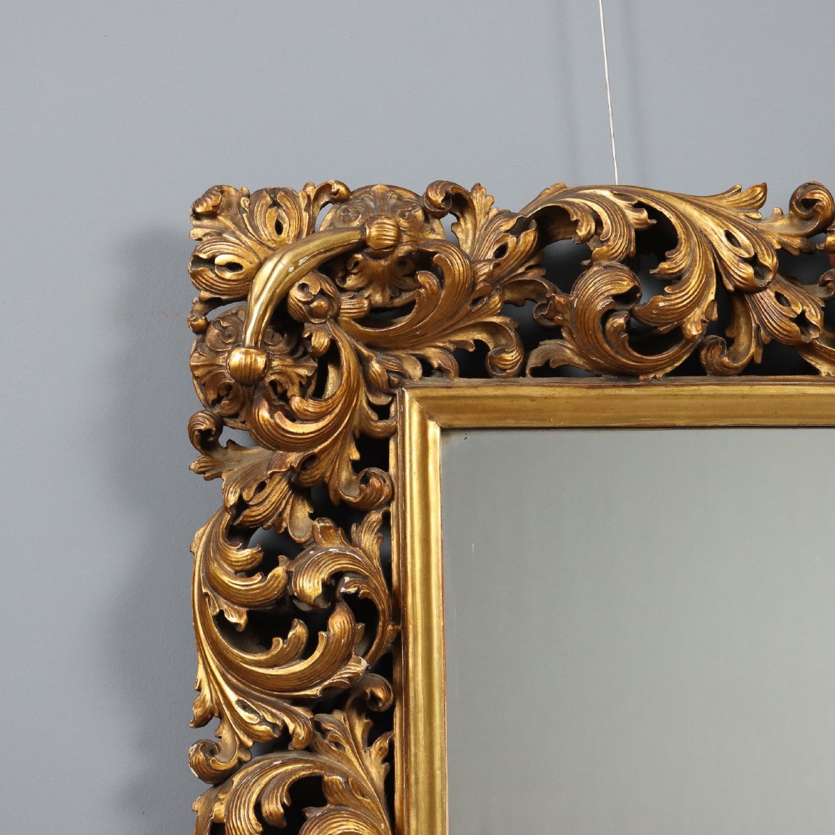 Baroque Style Mirror Italy Early 20th Century-photo-4