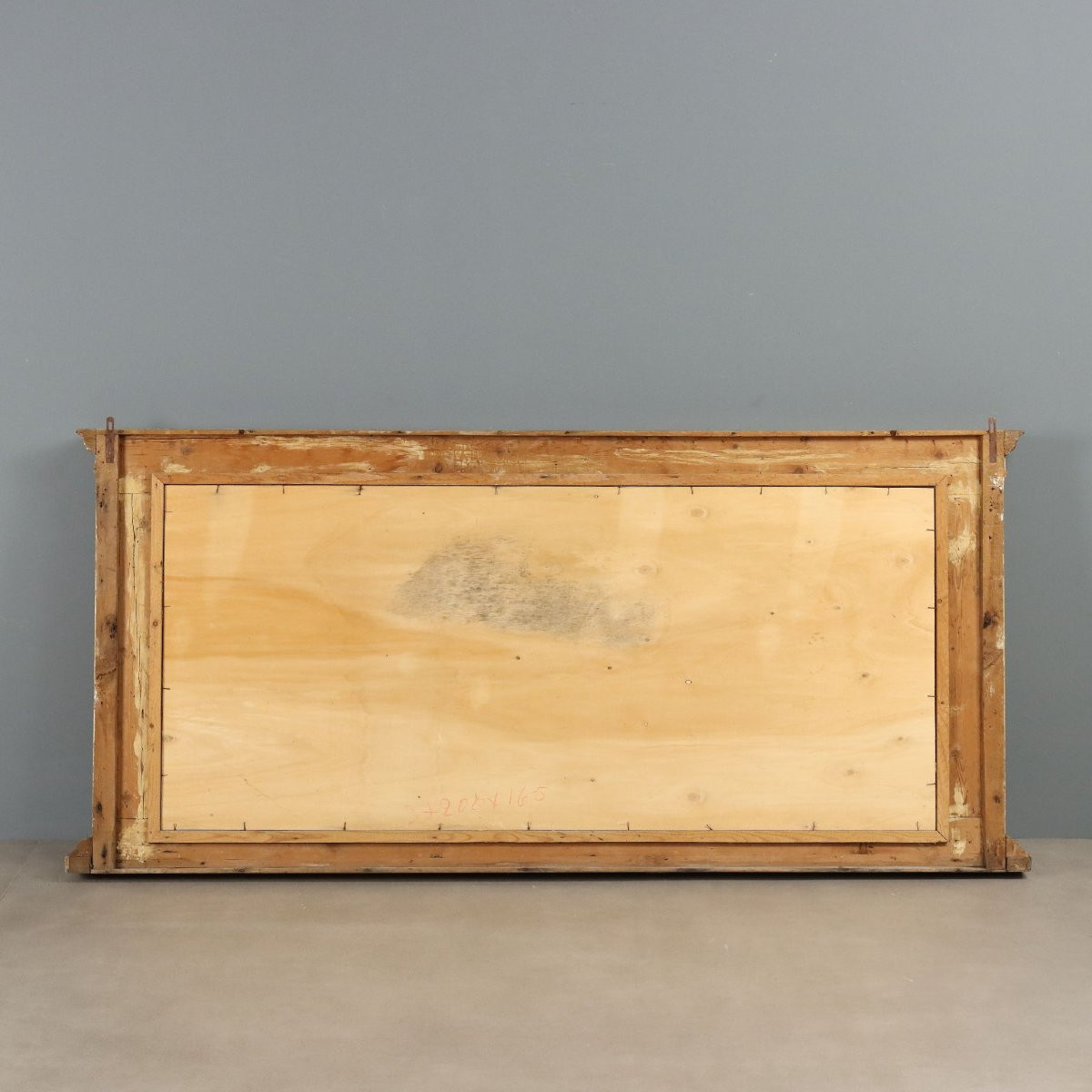 Miroir Ancien Restauration Bois Gravé Doré Italie XIXe Siècle-photo-5