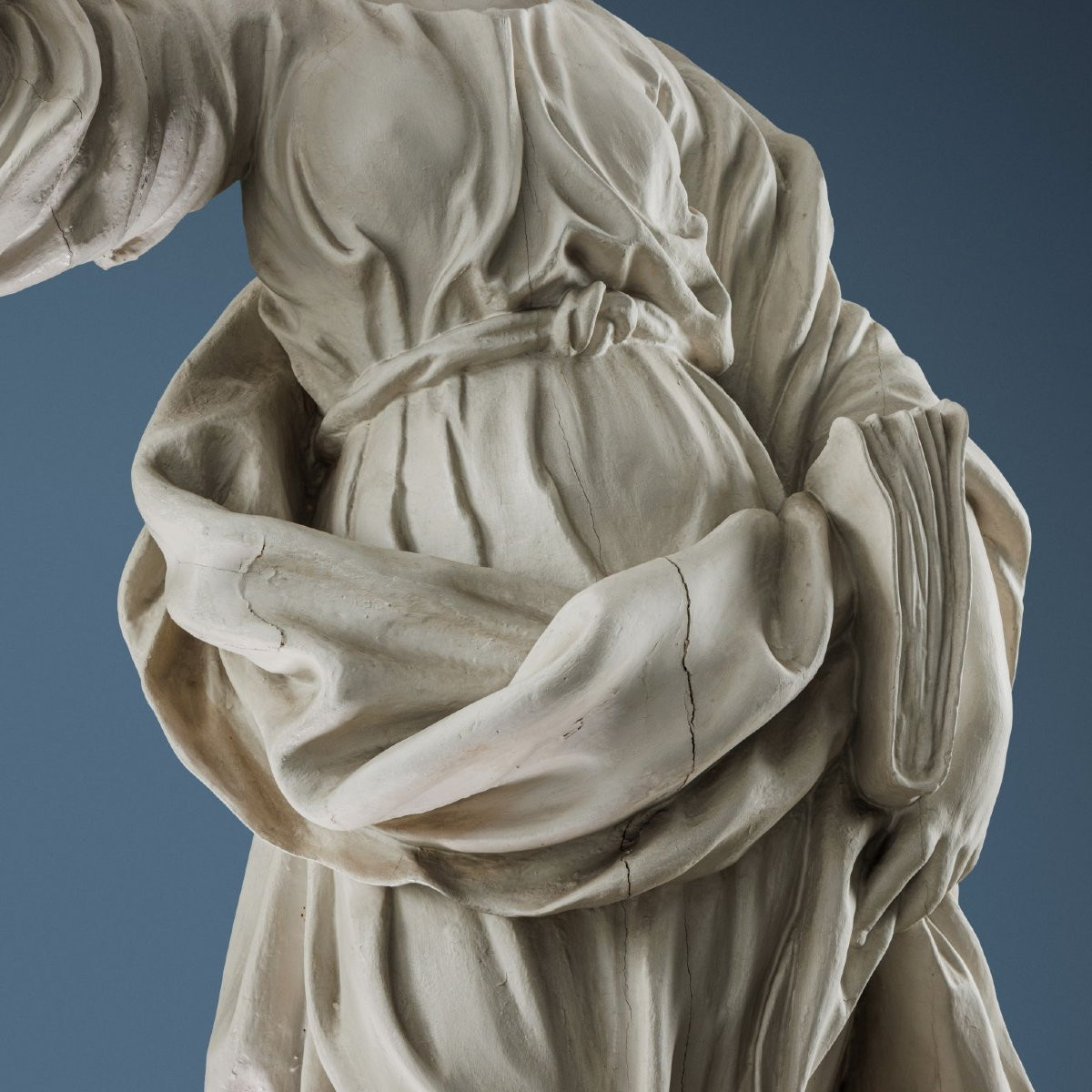 Sculpture Ancienne Allégorie de la Sagesse Disciple de G. Bertesi XVIII Siècle-photo-3