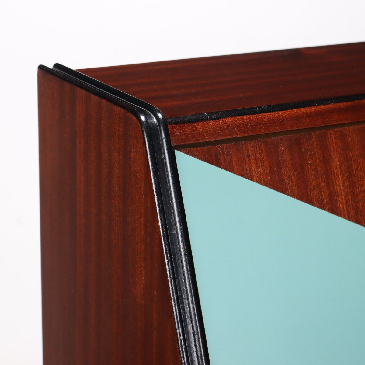 Meuble Prisma Collection Vintage Frêne Laiton Années 50-60-photo-3