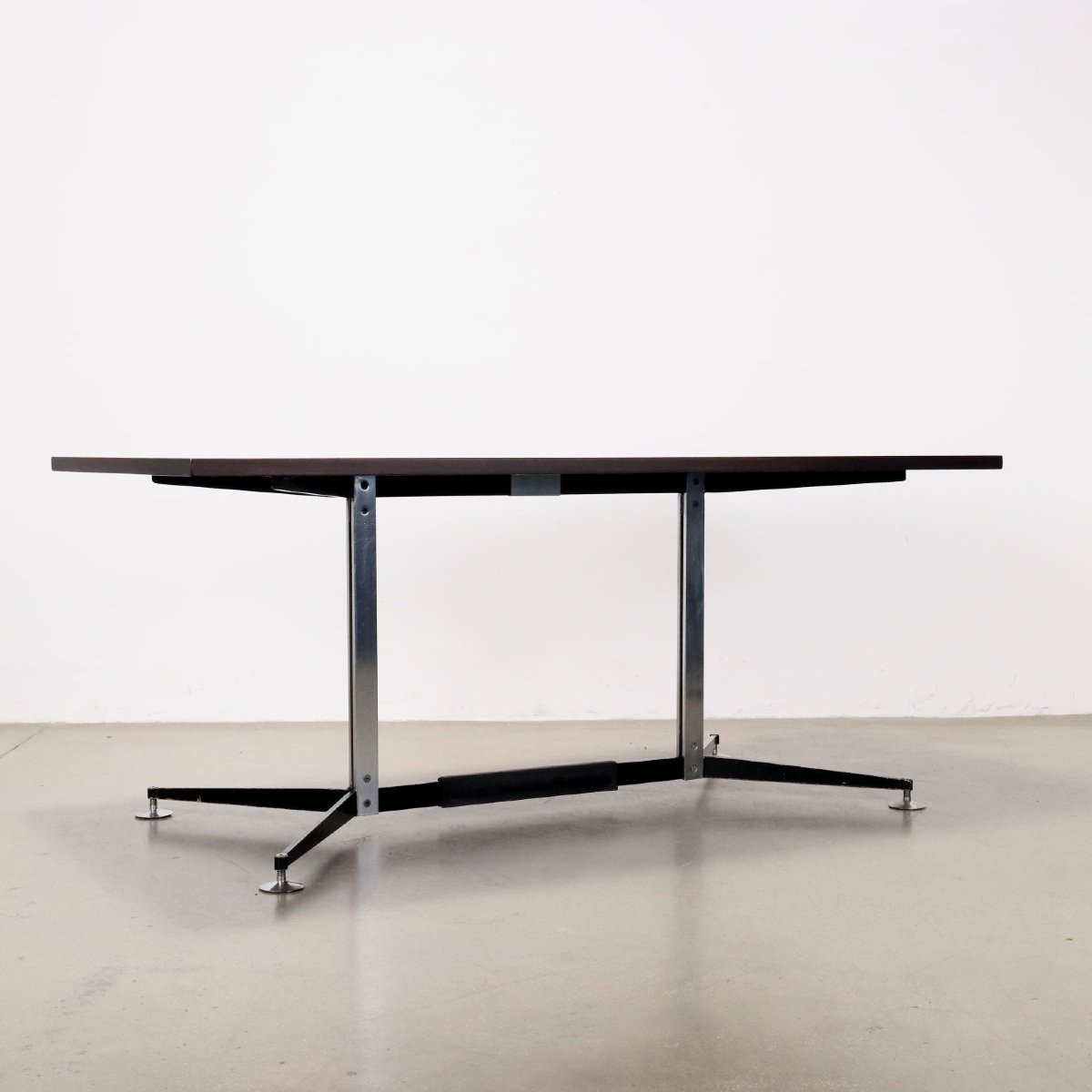 Table Prisma Collection Vintage Bois Italie Années 1960-photo-3