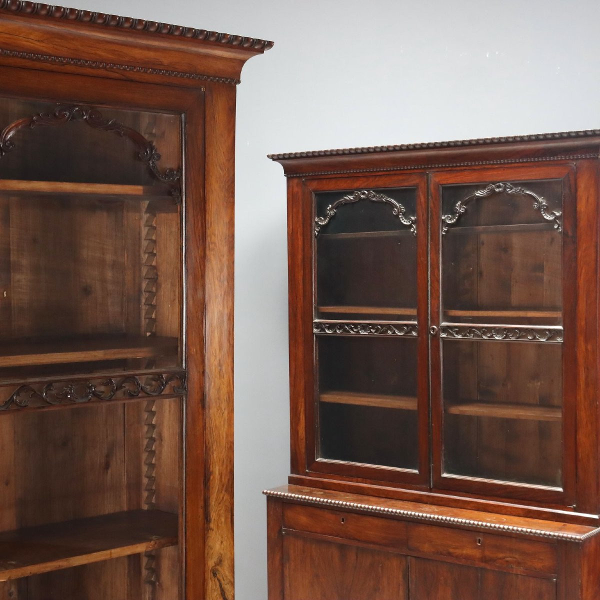 Antique Bookcases Bois De Violette Fir Italy XIX Century-photo-3