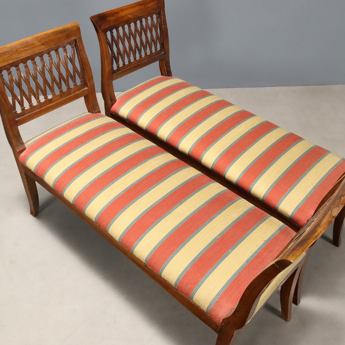 Paire de bancs  Italie, début du XXe siècle-photo-3