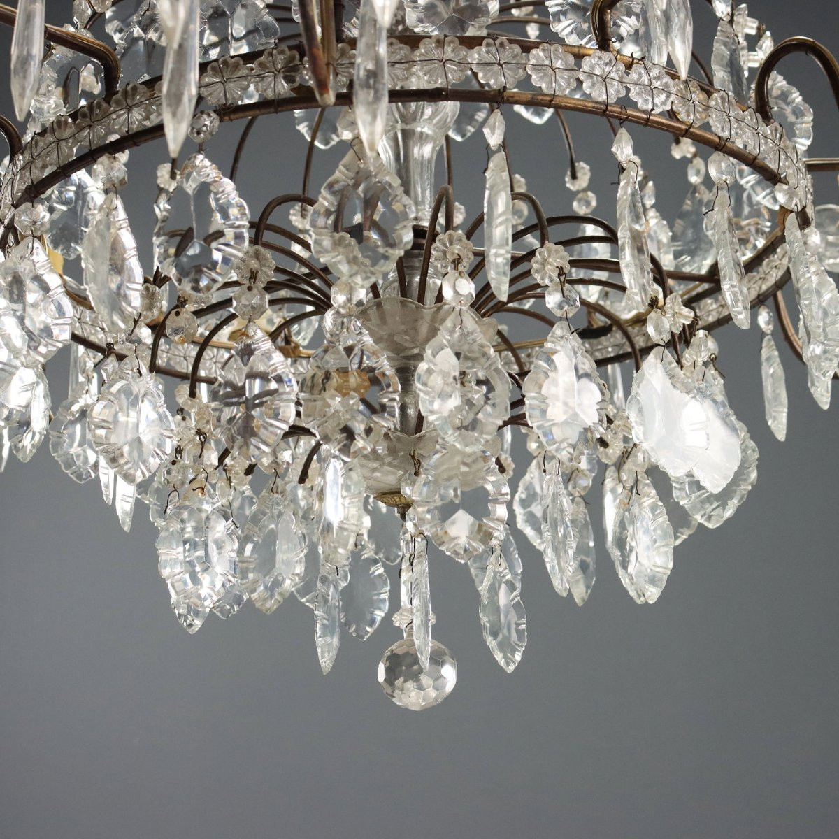 Paire de lustres à douze lumières Italie, début du XXe siècle-photo-1