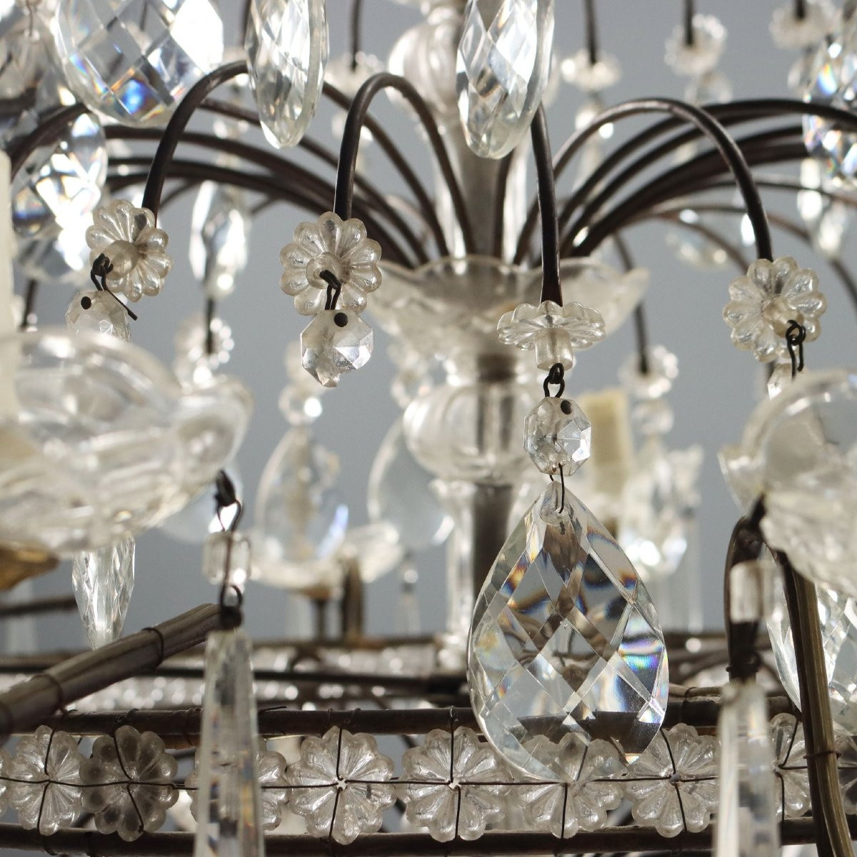 Paire de lustres à douze lumières Italie, début du XXe siècle-photo-6