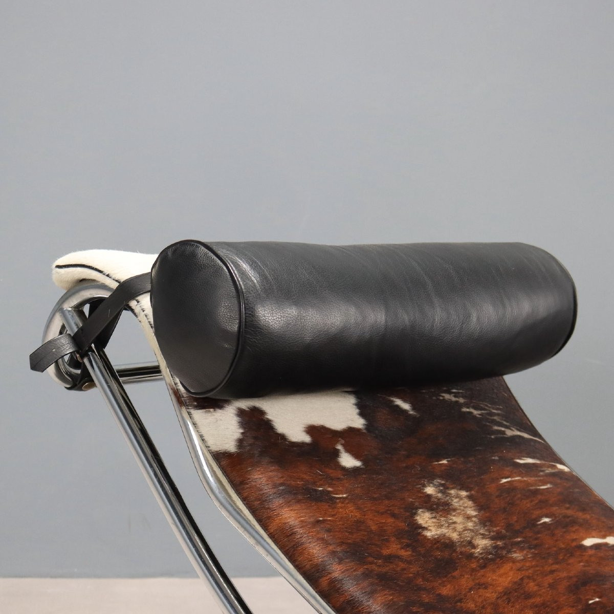 Alivar Chaise Longue Vintage Design Enamelled Metal 1980s-photo-3