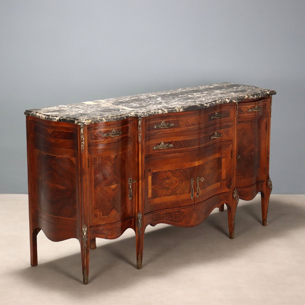 Four Door Sideboard,  Italy, Early 20th Century.