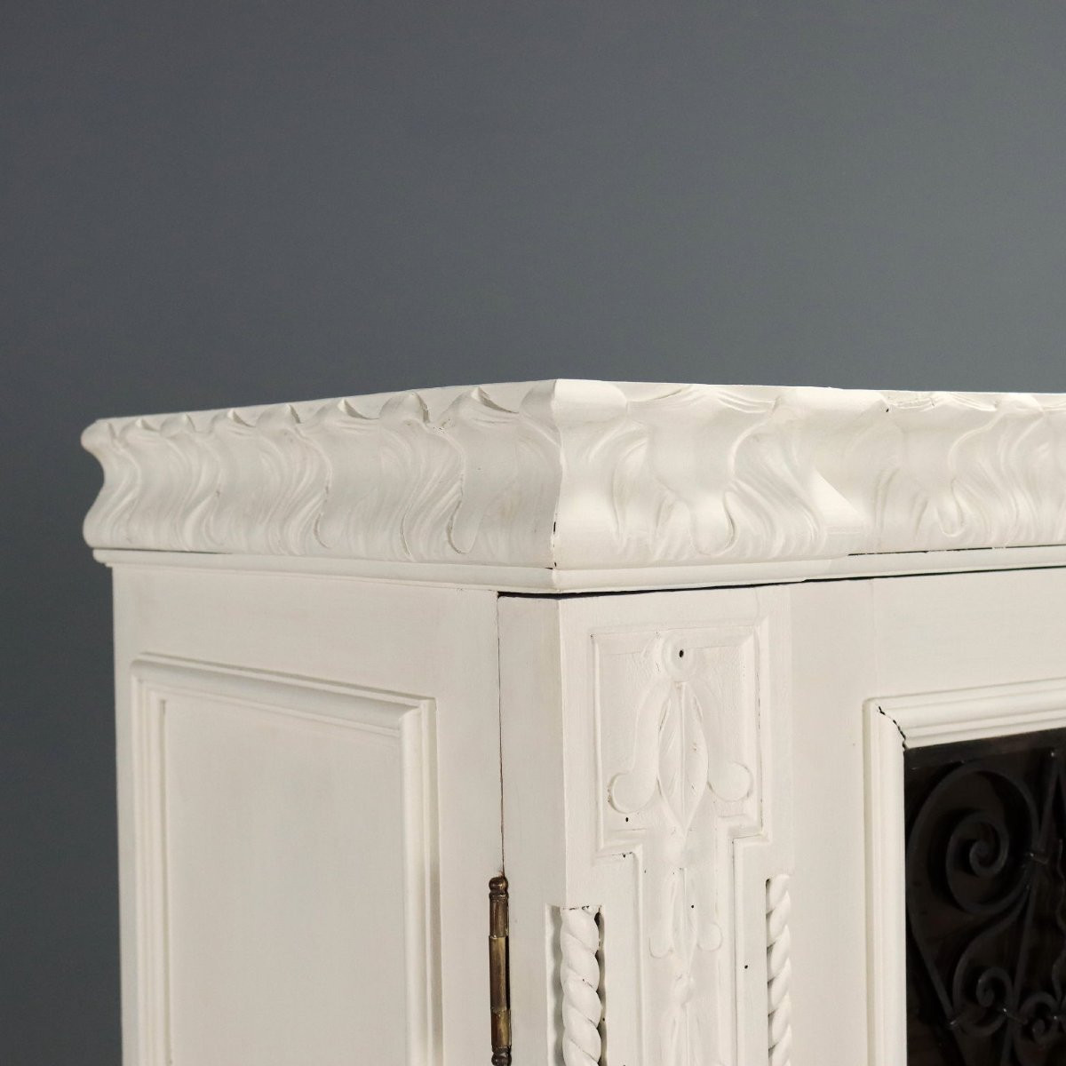 Neo-renaissance Style Poplar Cabinet Italy First Half Of The 20th Century-photo-3