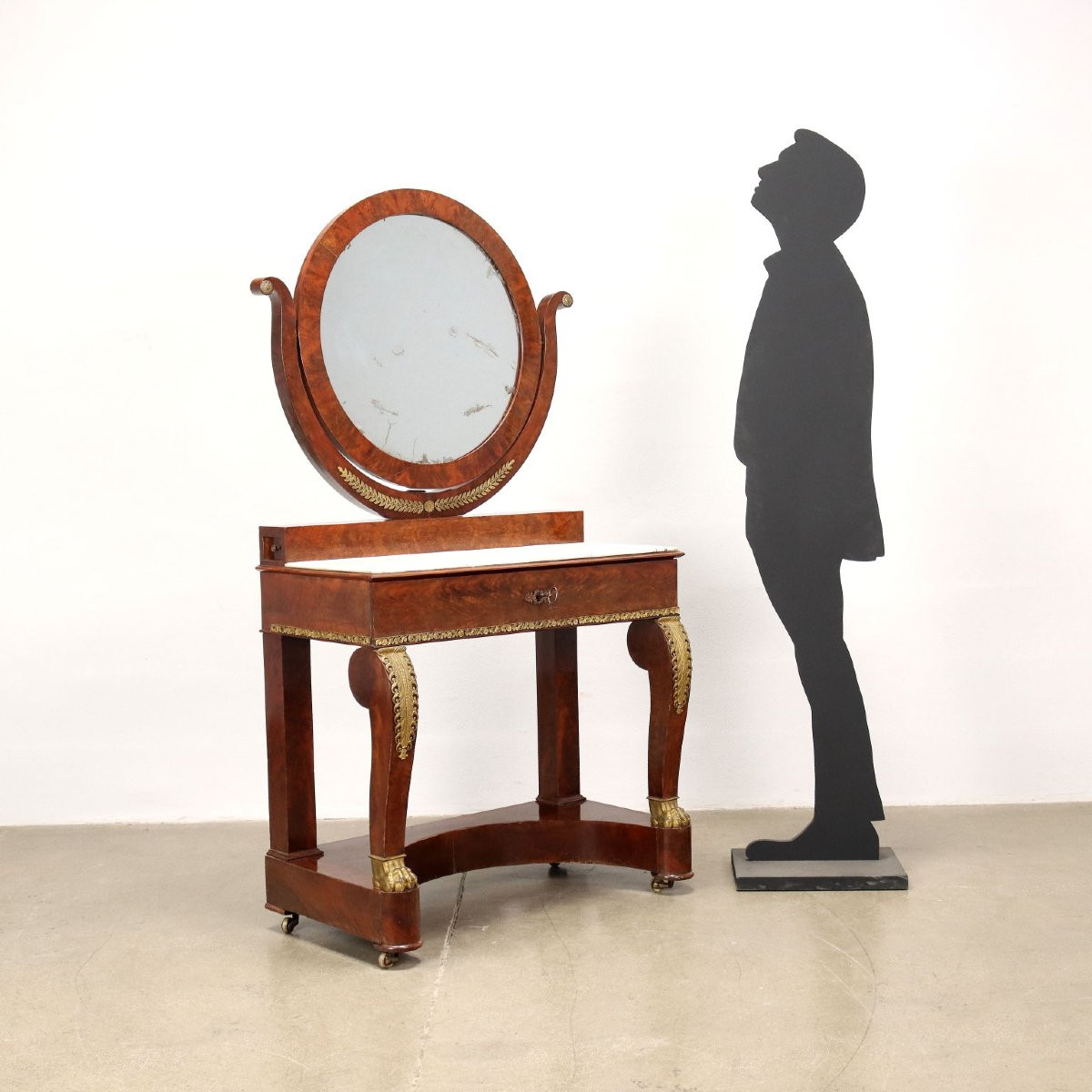 Dressing Table Restoration Mahogany France XIX Century-photo-2