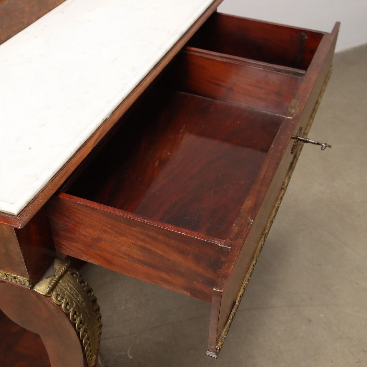 Dressing Table Restoration Mahogany France XIX Century-photo-6
