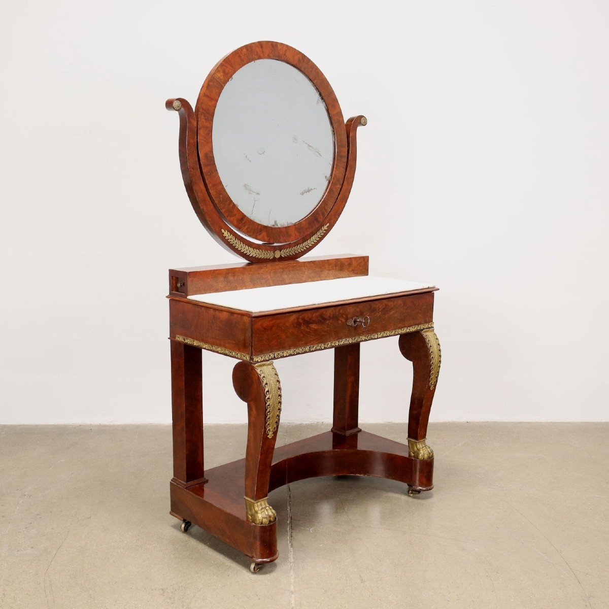 Dressing Table Restoration Mahogany France XIX Century