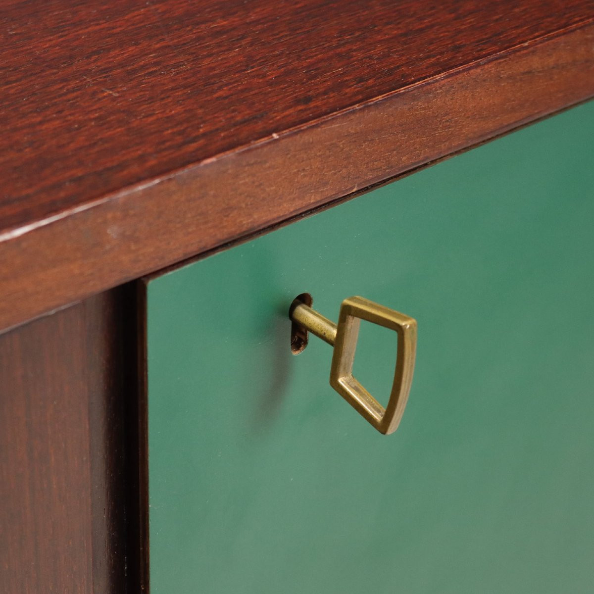 Buffet Bas Vintage Plaqué en Bois Exotique des Années 1960-photo-2