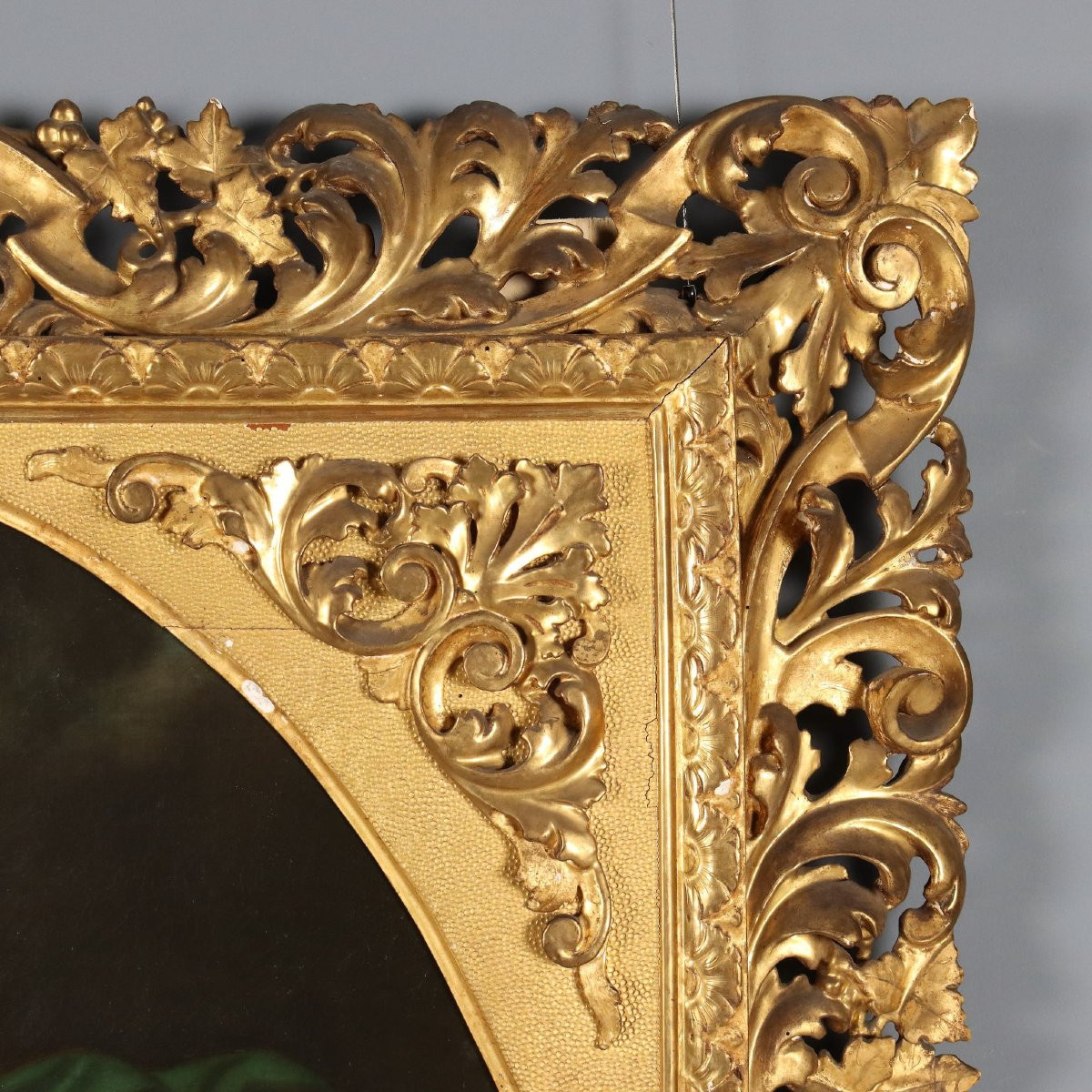 Antique Painting Allegory Of Hope Oil On Canvas XIX Century-photo-4