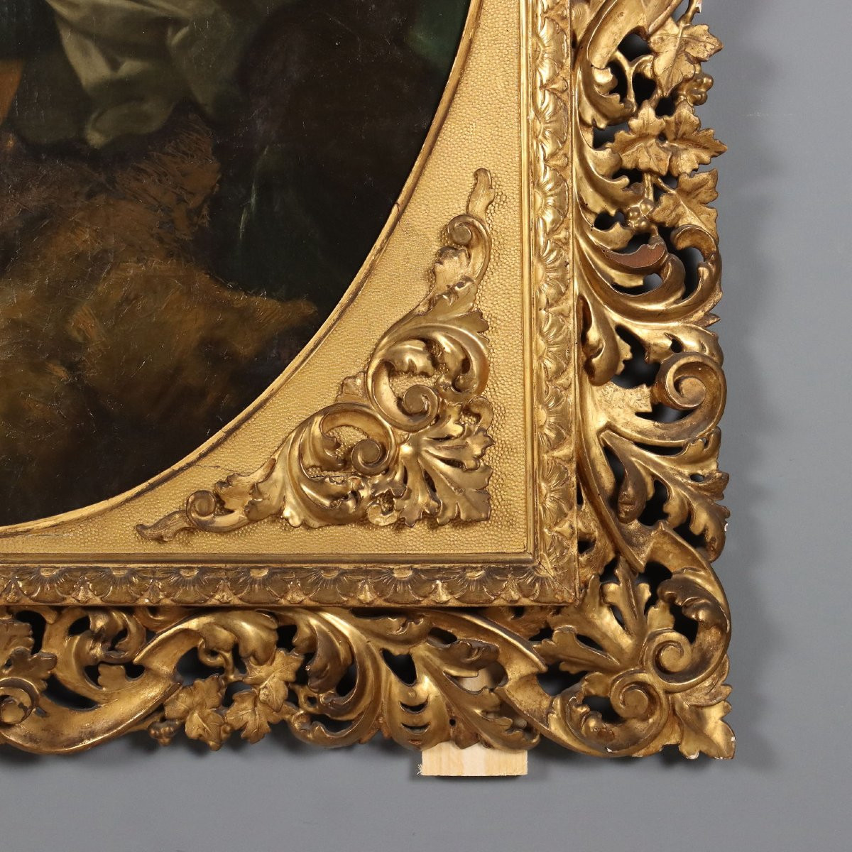 Antique Painting Allegory Of Hope Oil On Canvas XIX Century-photo-8