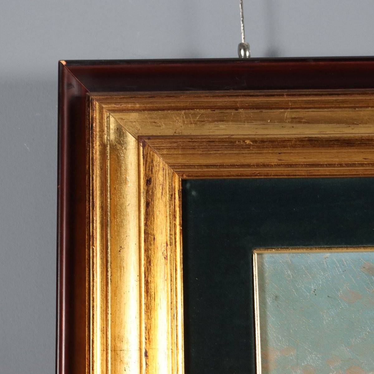 Countryside Glimpse Painting Signed Pietro Barucci XIX Century-photo-5