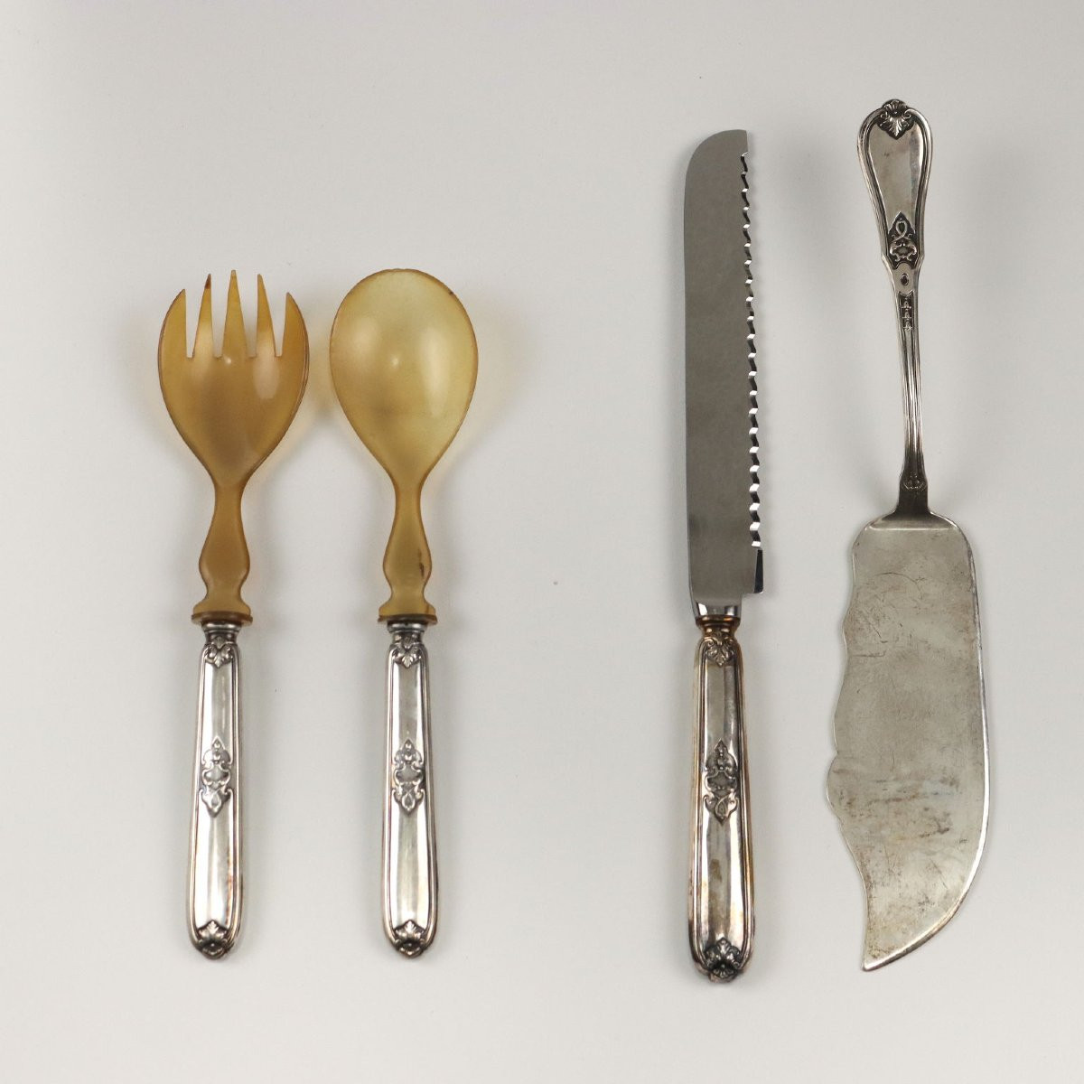 Michelangelo Clementi Silver Cutlery Set, Bologna Italy First Half Of The 20th Century-photo-3